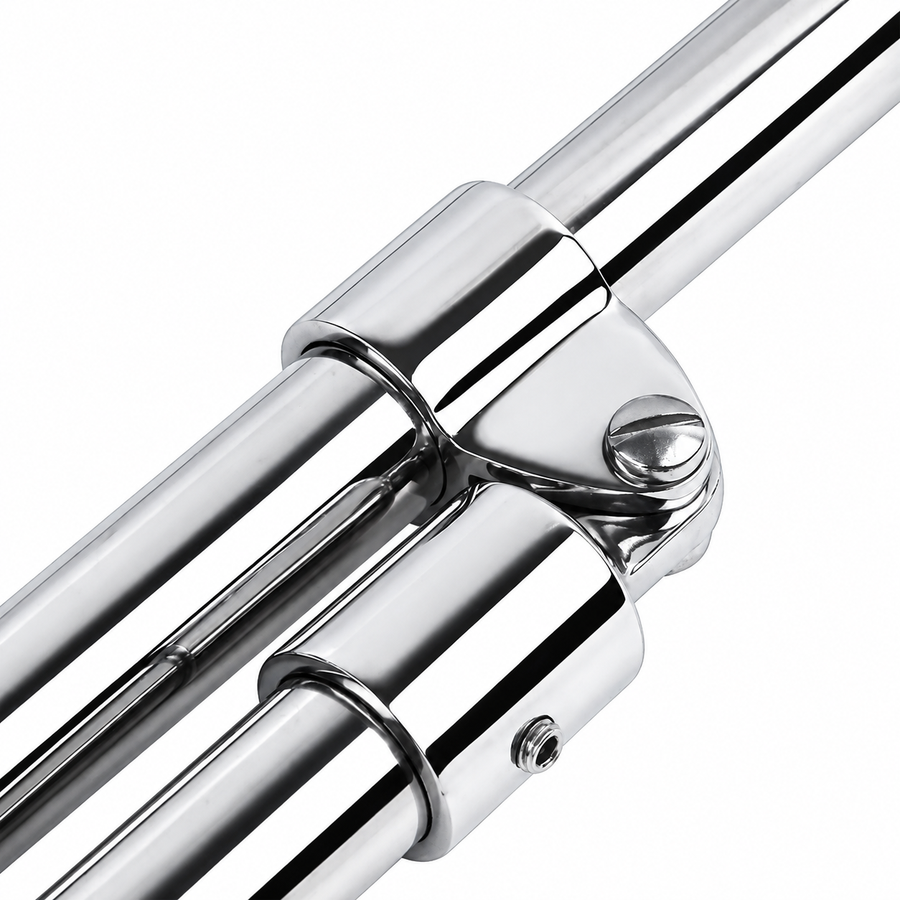 Marine Bimini Top Jaw Slide Fitting for Boat Canopy Support Poles, Mirror Polished Stainless Steel Hardware Connector for Yacht and Dinghy Frame Assembly (38mm)