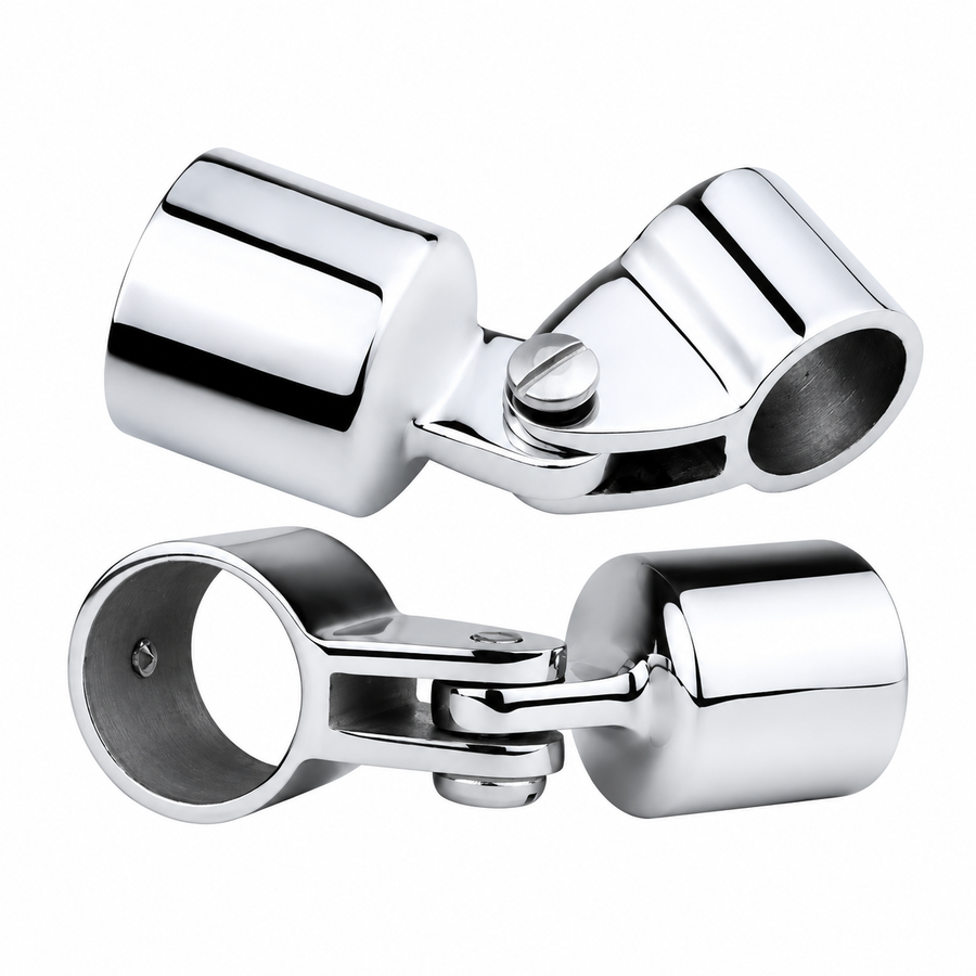 Marine Bimini Top Jaw Slide Fitting for Boat Canopy Support Poles, Mirror Polished Stainless Steel Hardware Connector for Yacht and Dinghy Frame Assembly (38mm)