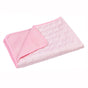Pet Cooling Mat with Circular Quilted Pattern, Breathable Mesh Fabric and Soothing Gel Layer for Summer Lounging on Sofas, Floors, Crates, Beds, Car Seats and Outdoor Areas (Pink, M)