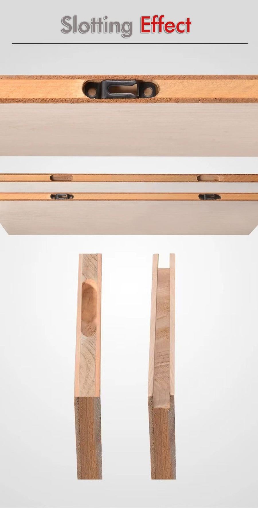 Multi-Function Router Slotting Jig with Adjustable Base for Woodworking Trimming, Grooving, and Hidden Fastener Installation on Boards and Panels (2nd Gen Slotting Plate)