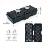 Waterproof Magnetic Car Storage Box for Outdoor Travel, Underbody Hidden Stash Case with Foam Lining, Portable Magnet Tool Organizer for Camping and Tactical Use (15*6*3.5cm)
