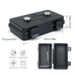 Waterproof Magnetic Car Storage Box for Outdoor Travel, Underbody Hidden Stash Case with Foam Lining, Portable Magnet Tool Organizer for Camping and Tactical Use (15*6*3.5cm)