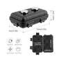 Waterproof Magnetic Car Storage Box for Outdoor Travel, Underbody Hidden Stash Case with Foam Lining, Portable Magnet Tool Organizer for Camping and Tactical Use (12*7*4cm)