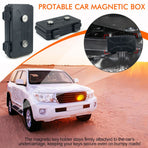 Waterproof Magnetic Car Storage Box for Outdoor Travel, Underbody Hidden Stash Case with Foam Lining, Portable Magnet Tool Organizer for Camping and Tactical Use (12*7*4cm)