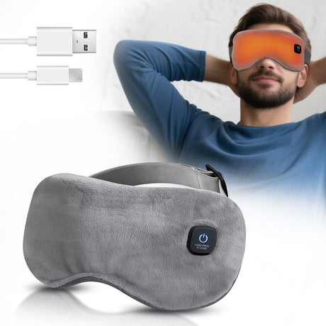 Wireless Smart Heated Eye Mask with 3-Temperature Control, Ergonomic Design for Eye Relief, Ideal for Sleep,, image 3