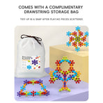 3D Plum Blossom Building Blocks for Kids – DIY Creative Puzzle Toy for Ages 3+ with 112, 302, or 902 Pieces, Safe Plastic, Reusable Storage Bag, and Idea Guide for Endless Fun (302PCS)