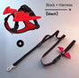3D Angel and Devil Wing Harness and Leash Set for Cats and Dogs, Escape-Proof No-Pull Walking Vest with Breathable Mesh, Creative Wings for Daily Adventure (Devil(Harness+Leash Set), S)