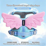 3D Angel and Devil Wing Harness and Leash Set for Cats and Dogs, Escape-Proof No-Pull Walking Vest with Breathable Mesh, Creative Wings for Daily Adventure (Devil(Harness+Leash Set), S)