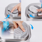 Replacement Pet Water Fountain Filter Kit with Runway Filter, Round Foam, and Square Activated Carbon Pad for Clean, Fresh Drinking Water for Cats and Dogs (A Filter×12)