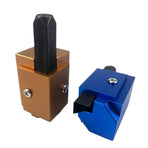 Woodworking Corner Chisel for Squaring Hinge Recesses and Lock Plate Mortises, Precision Alloy Steel Cutter for Door Frames, Frames and Cabinet Joinery (Blue)