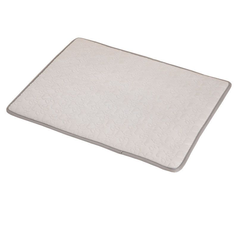 Cooling Pet Mat with Breathable Ice Silk Surface and Thick High-Elastic Foam for Dogs and Cats to Rest on Floors and Sofas During Hot Weather (Coffee, XL)