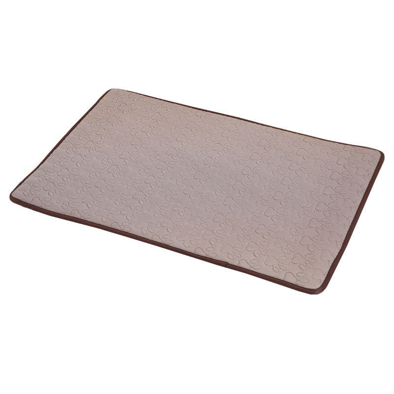 Cooling Pet Mat with Breathable Ice Silk Surface and Thick High-Elastic Foam for Dogs and Cats to Rest on Floors and Sofas During Hot Weather (Grey, XL)