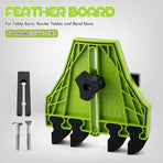 Versatile Woodworking Featherboard with EVA Pressure Teeth for Table Saws, Router Tables, and Band Saws, Enhancing Safety and Precision in Wood Cutting Tasks (Green, 1PCS)