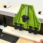 Versatile Woodworking Featherboard with EVA Pressure Teeth for Table Saws, Router Tables, and Band Saws, Enhancing Safety and Precision in Wood Cutting Tasks (Green, 1PCS)