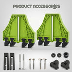 Versatile Woodworking Featherboard with EVA Pressure Teeth for Table Saws, Router Tables, and Band Saws, Enhancing Safety and Precision in Wood Cutting Tasks (Green, 2PCS)