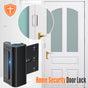 Heavy Duty Flip Door Lock for Home Security, Aluminum Alloy Safety Latch with Rubber Bumper, Easy Install for Inward-Swinging Interior Doors, Rental Friendly (Black)