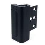 Heavy Duty Flip Door Lock for Home Security, Aluminum Alloy Safety Latch with Rubber Bumper, Easy Install for Inward-Swinging Interior Doors, Rental Friendly (Black)
