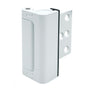 Heavy Duty Flip Door Lock for Home Security, Aluminum Alloy Safety Latch with Rubber Bumper, Easy Install for Inward-Swinging Interior Doors, Rental Friendly (White)