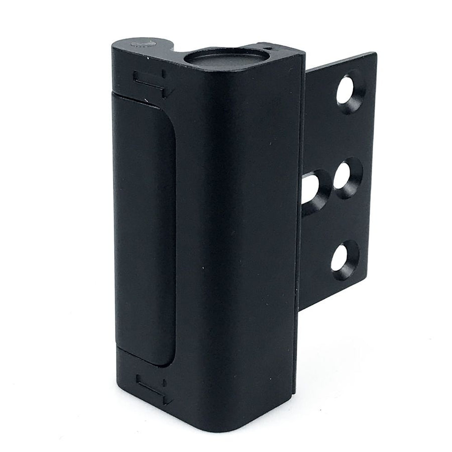 Heavy Duty Flip Door Lock for Home Security, Aluminum Alloy Safety Latch with Rubber Bumper, Easy Install for Inward-Swinging Interior Doors, Rental Friendly (White)