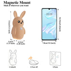 Adorable bunny-shaped motion sensor wall light with magnetic mounting, flicker-free LED, and three color temperatures—perfect for bedrooms, hallways, and staircases to create a warm, hands-free glow at night. (Blush, 3PCS)