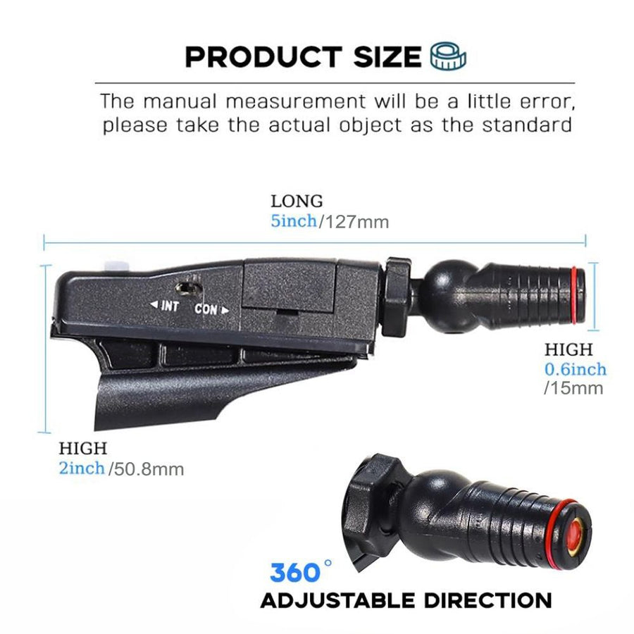 Golf Laser Putter Training Aid with 360° Rotatable Red Laser Line for Putting Alignment and Stroke Accuracy in Outdoor Courses and Indoor Practice (Black)