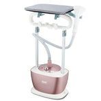 Versatile Standing Garment Steamer with Adjustable Double Poles and Detachable Ironing Board for Wrinkle Removal on Clothes, Suits, Dresses, and Fabrics in Home Daily Use (RoseGold)