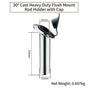 Heavy Duty Cast Stainless Steel Boat Fishing Rod Holder with Protective Cap for Yacht and Marine Deck Mounting (30°)