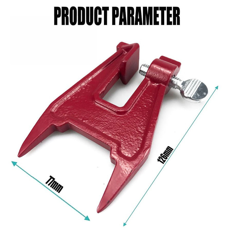 Manual Chainsaw Chain Sharpener with Diamond Burr and Clamping Jig for Outdoor Logging and Woodworking Maintenance (Guide Bar Bracket（1PCS）)