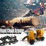 Manual Chainsaw Chain Sharpener with Diamond Burr and Clamping Jig for Outdoor Logging and Woodworking Maintenance (Guide Bar Bracket（1PCS）)