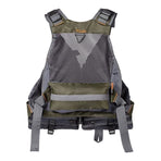 Multi-Pocket Outdoor Fishing Vest with Breathable Mesh and Adjustable Fit for Angling, Photography, and Short-Distance Exploration (Grey)