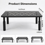 Adjustable Pet Feeder Stand for Cats and Small Dogs – Elevated Raised Bowl Holder with 3-Level Height Settings, Sturdy Plastic Base for Automatic Feeders and Water Fountains, Space-Saving Indoor Use, Black & White Options (White)