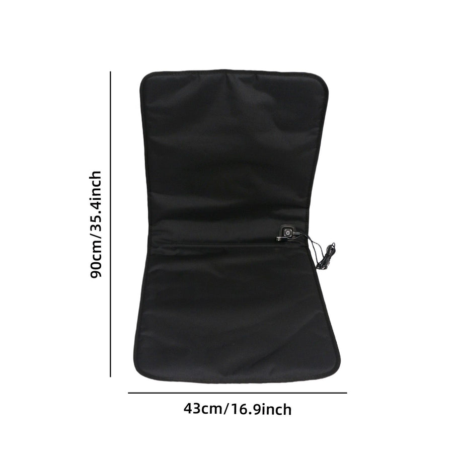 USB-Powered Heated Seat Cushion with Adjustable Temperature, Waterproof Oxford Fabric, Non-Slip Bottom for Office, Home, Outdoor Folding Chairs, Winter Warmth Solution (43×43cm)