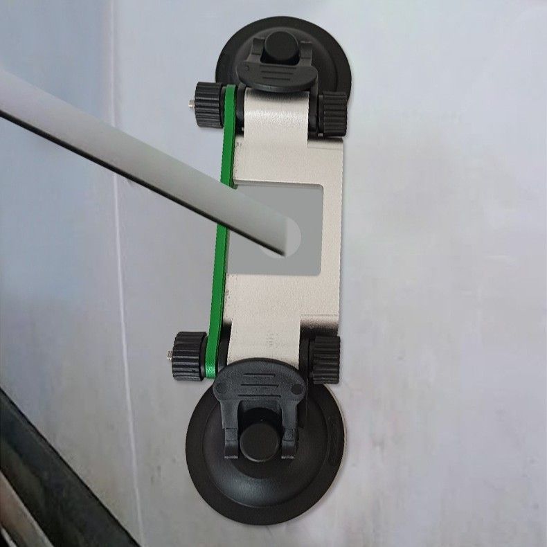 RV Awning Suction Cup Support Bracket – Heavy-Duty Aluminum Vacuum Mount, Tool-Free No-Drill Installation for Camper, Trailer, Van, and Outdoor Camping Awning Poles, 2-Pack Adjustable Stabilizer with Non-Marring Suction Cups (2PCS)