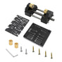 Adjustable Honing Guide Tool Set for Woodworking Chisels and Plane Blades with Rolling Base Angle Setting Plate and Multi-Angle Gauge for Sharpening Precision (Black)