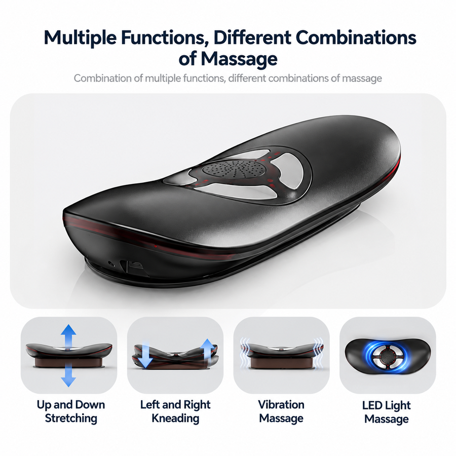 Smart EMS Lumbar Massager with Heat, Airbag Traction and Pulse Modes for Home Relaxation, Muscle Relief and Daily Back Comfort (Flagship Model)