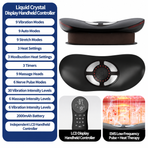 Smart EMS Lumbar Massager with Heat, Airbag Traction and Pulse Modes for Home Relaxation, Muscle Relief and Daily Back Comfort (LCD Hand Control Model)