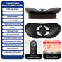 Smart EMS Lumbar Massager with Heat, Airbag Traction and Pulse Modes for Home Relaxation, Muscle Relief and Daily Back Comfort (LCD Hand Control Model)