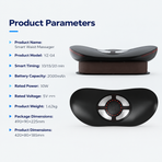 Smart EMS Lumbar Massager with Heat, Airbag Traction and Pulse Modes for Home Relaxation, Muscle Relief and Daily Back Comfort (LCD Hand Control Model)