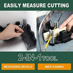 Multi-Angle Miter Cutting Guide Tool for Woodworking, Home Improvement, and DIY Projects, Adjustable Angle Saw Guide for Precision Trimming and Framing Work (Blue)