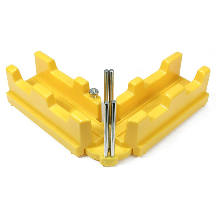 Multi-Angle Miter Cutting Guide Tool for Woodworking, Home Improvement, and DIY Projects, Adjustable Angle Saw Guide for Precision Trimming and Framing Work (OrangeRed)