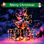 Solar Candy Cane Pathway Lights with Star Accents, 5-Pack Red & White Striped LED Stake Lights, Warm Glow for Christmas Yard, Garden and Holiday Party Display (3PCS)