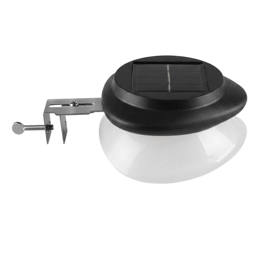 Solar Powered Fence Light with Durable ABS+PC Housing, Monocrystalline Silicon Panel, and Adjustable Mounting Clip for Outdoor Garden, Patio, Deck, and Walkway Illumination in Warm White or Cool White (4PCS, White Housing‑Cool White Light)