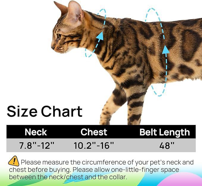 Adjustable Anti-Escape Cat Harness and Leash Set – Soft, Breathable, and Lightweight for Safe Outdoor Adventures with Your Feline Friend (Orange)