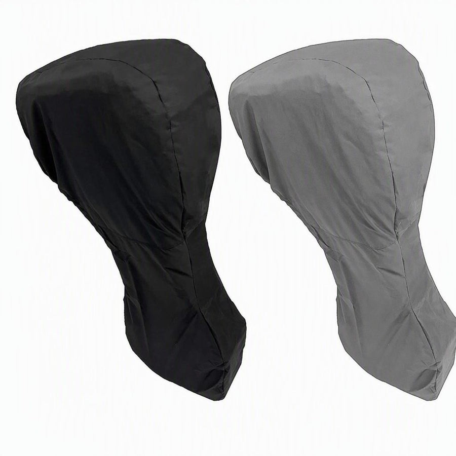 600D Oxford Outboard Motor Cover Waterproof Dustproof Boat Engine Protector with Zipper and Drawstring for Storage and Mooring (Black, Fits 30–60 HP (Cover Size: 180×144cm Height))