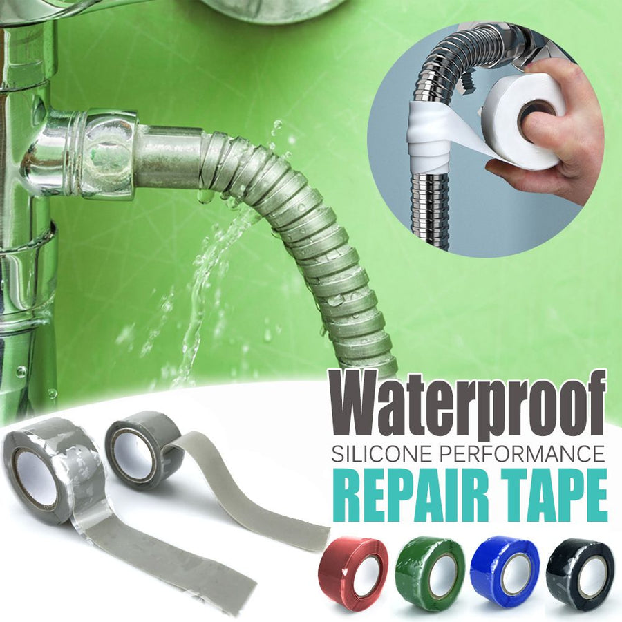 Self-Fusing Silicone Repair Tape for Waterproof Pipe Leak Sealing, Plumbing Hose Wrap, Insulation Bonding, Multi-Color Emergency Fix Roll (Yellow)