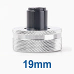 Hydraulic Tube Expander Replacement Heads with Chrome-Plated Knurled Body and Black Hardened Expanding Tip for Refrigeration Copper Pipe Installation and Maintenance (19mm)