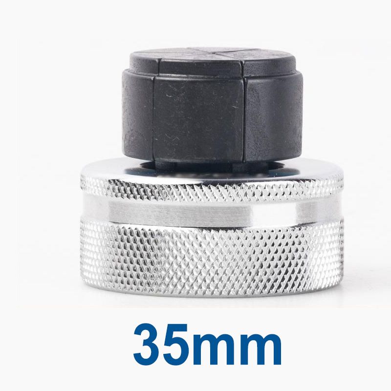 Hydraulic Tube Expander Replacement Heads with Chrome-Plated Knurled Body and Black Hardened Expanding Tip for Refrigeration Copper Pipe Installation and Maintenance (19mm)