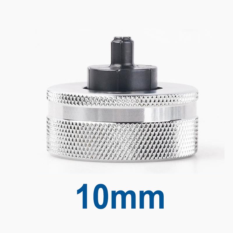Hydraulic Tube Expander Replacement Heads with Chrome-Plated Knurled Body and Black Hardened Expanding Tip for Refrigeration Copper Pipe Installation and Maintenance (19mm)