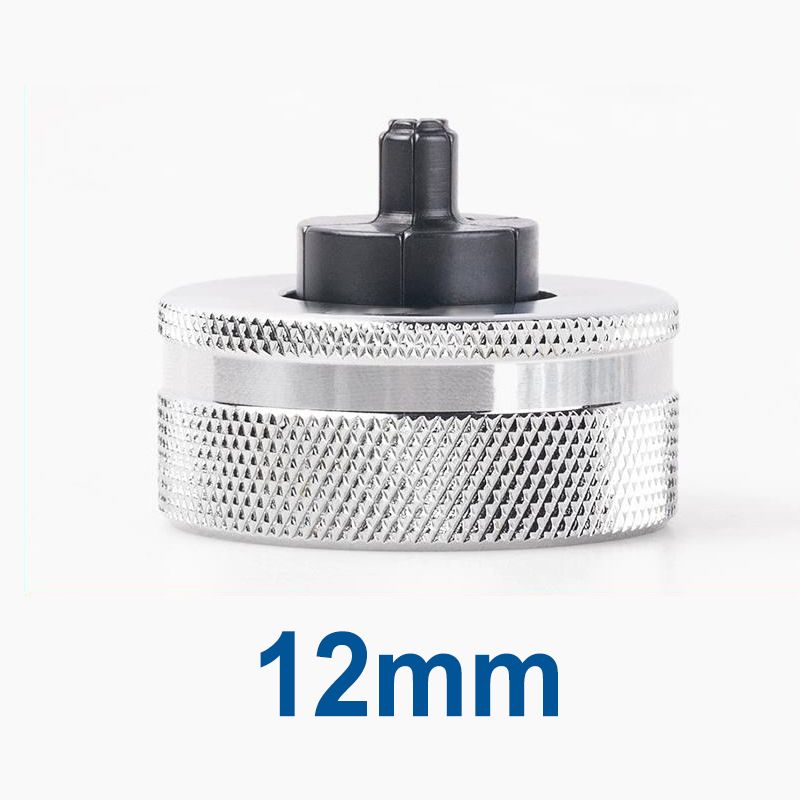 Hydraulic Tube Expander Replacement Heads with Chrome-Plated Knurled Body and Black Hardened Expanding Tip for Refrigeration Copper Pipe Installation and Maintenance (19mm)