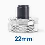 Hydraulic Tube Expander Replacement Heads with Chrome-Plated Knurled Body and Black Hardened Expanding Tip for Refrigeration Copper Pipe Installation and Maintenance(22mm)